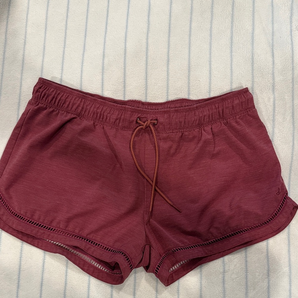 Prana Women's Maroon Athletic Shorts
